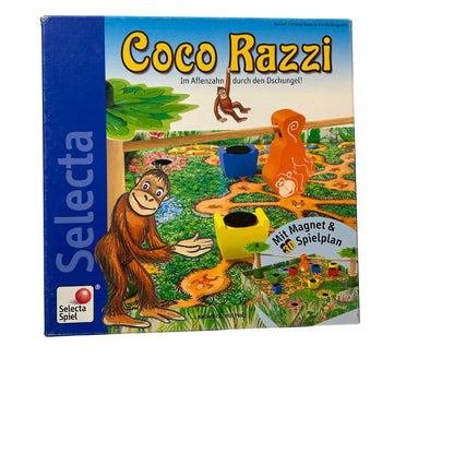 Selecta Coco Razzi Im Affenzahn durch den Dschungel – SKU A10870 – Gesellschaftsspiel gebraucht kaufen bei Brettspielimperium