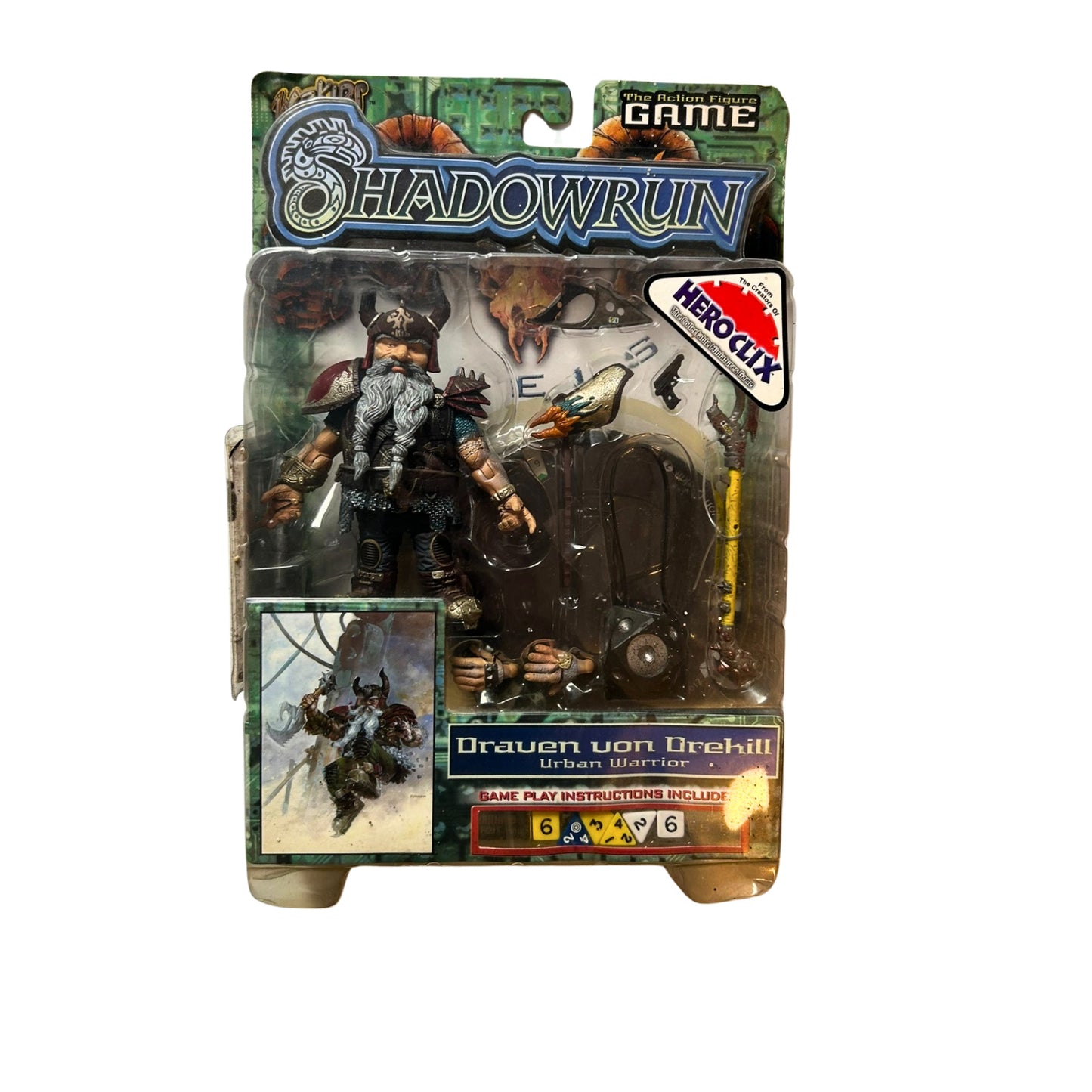 SHADOWRUN Draven von Drehill - Hero Clix - The Action Figure Game 2003 - Neu – SKU W10100 – Rollenspiel-Buch gebraucht kaufen bei Brettspielimperium