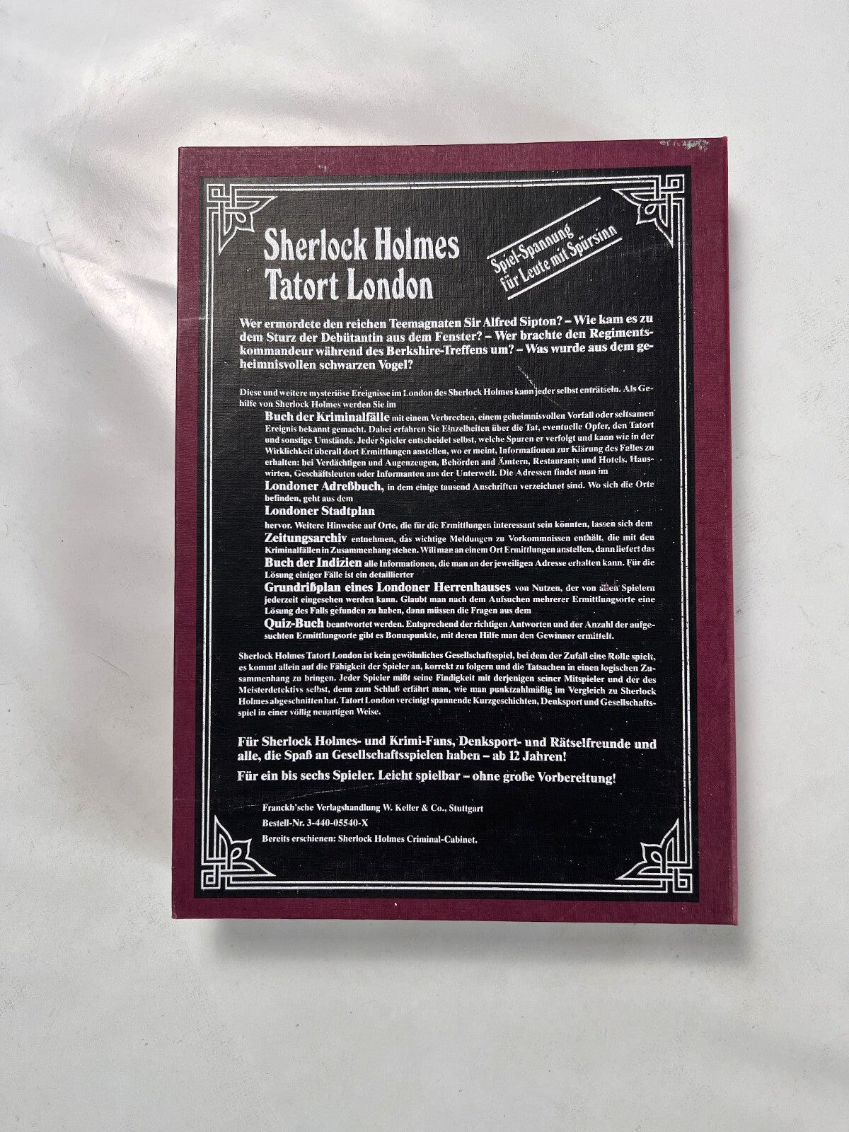 Sherlock Holmes Tatort London 1986 Spiel Detektivspiel - Vollständig - Ansicht 11