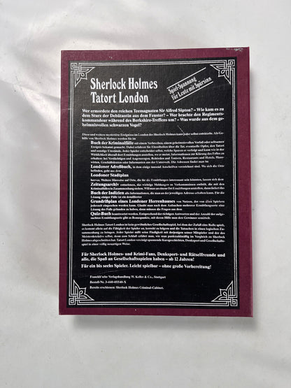 Sherlock Holmes Tatort London 1986 Spiel Detektivspiel - Vollständig - Ansicht 11