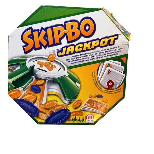 Skip Bo Jackpot Skipbo Gesellschaftsspiel Mattel Games 2013 – Produkt 10770142560589 – Gesellschaftsspiel gebraucht kaufen bei Brettspielimperium