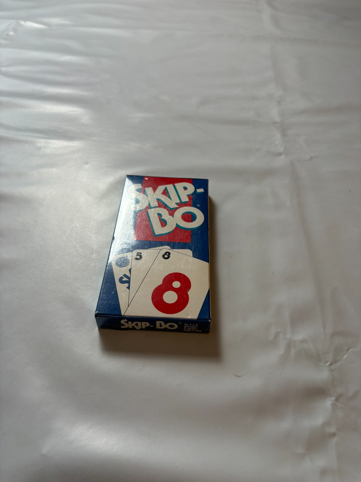 Skip Bo Kartenspiel Mattel blau rote Ausgabe 1992  - NEU in Folie - Ansicht 3