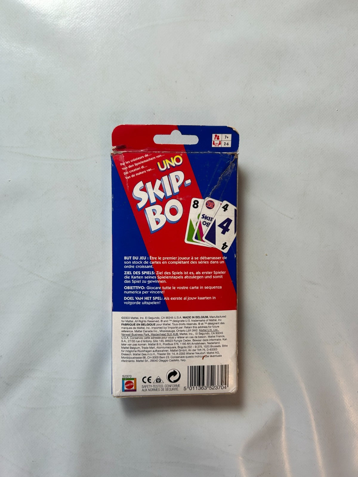 Skip Bo Kartenspiel Mattel blau rote Ausgabe 2003   vollständig - Ansicht 10