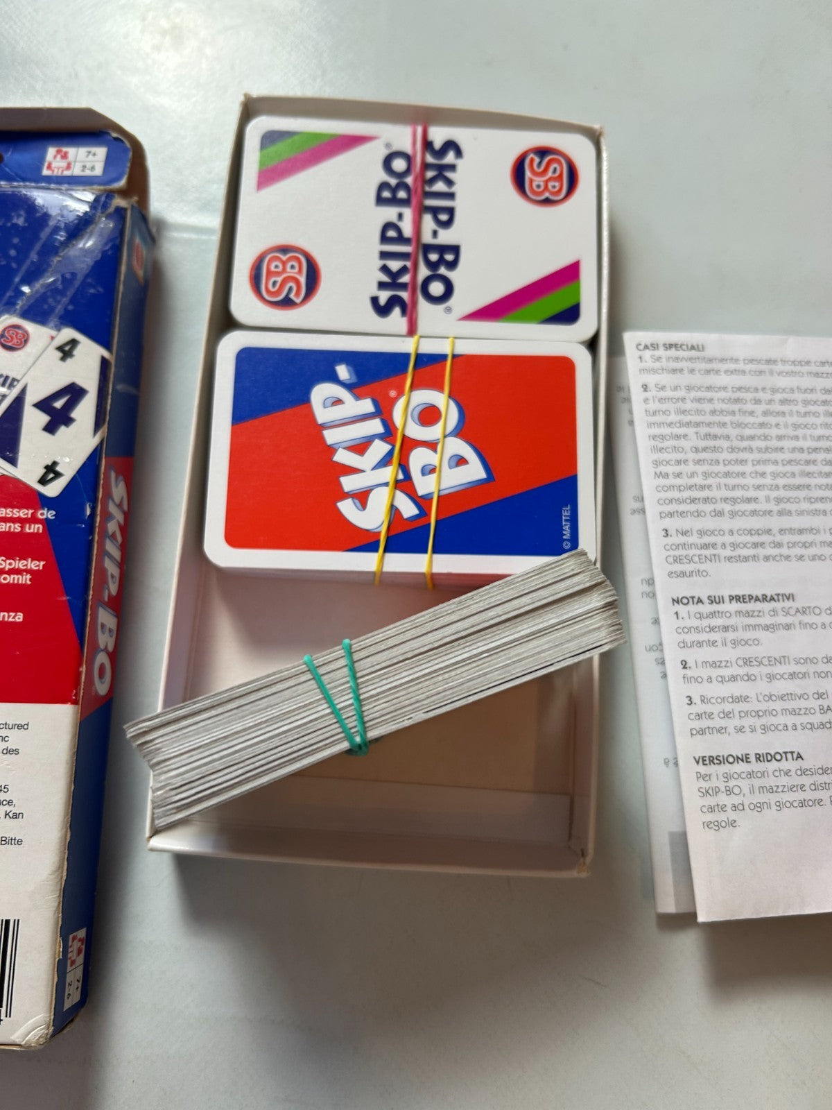 Skip Bo Kartenspiel Mattel blau rote Ausgabe 2003   vollständig - Ansicht 9