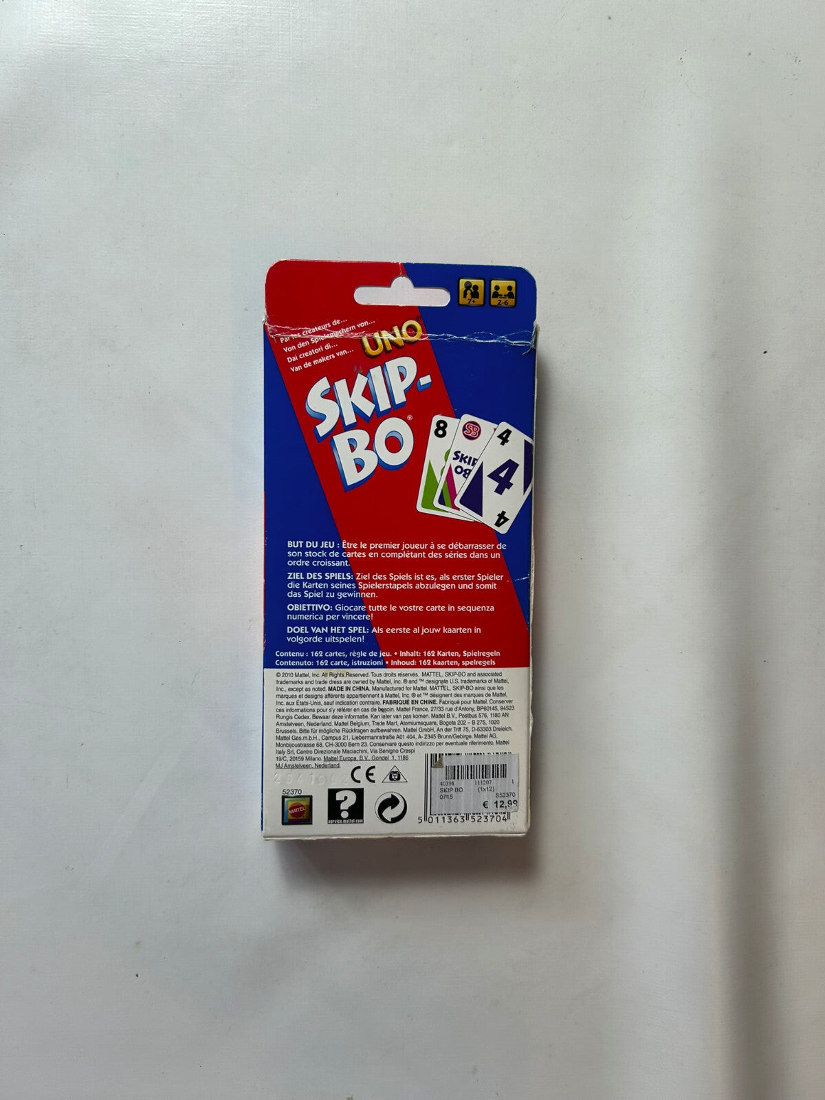 Skip-Bo - Mattel blau rote Ausgabe 2010  - vollständig - Ansicht 5