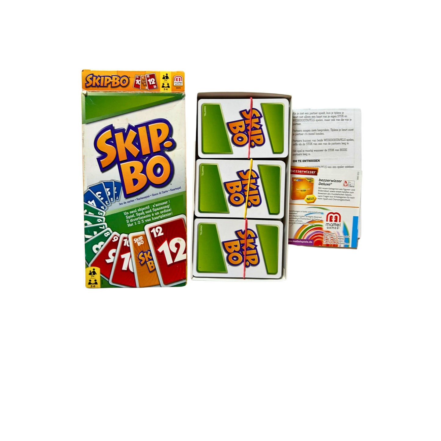 Skip Bo Spiel Kartenspiel Mattel Neuere Version – SKU A7677 – Kartenspiel gebraucht kaufen bei Brettspielimperium