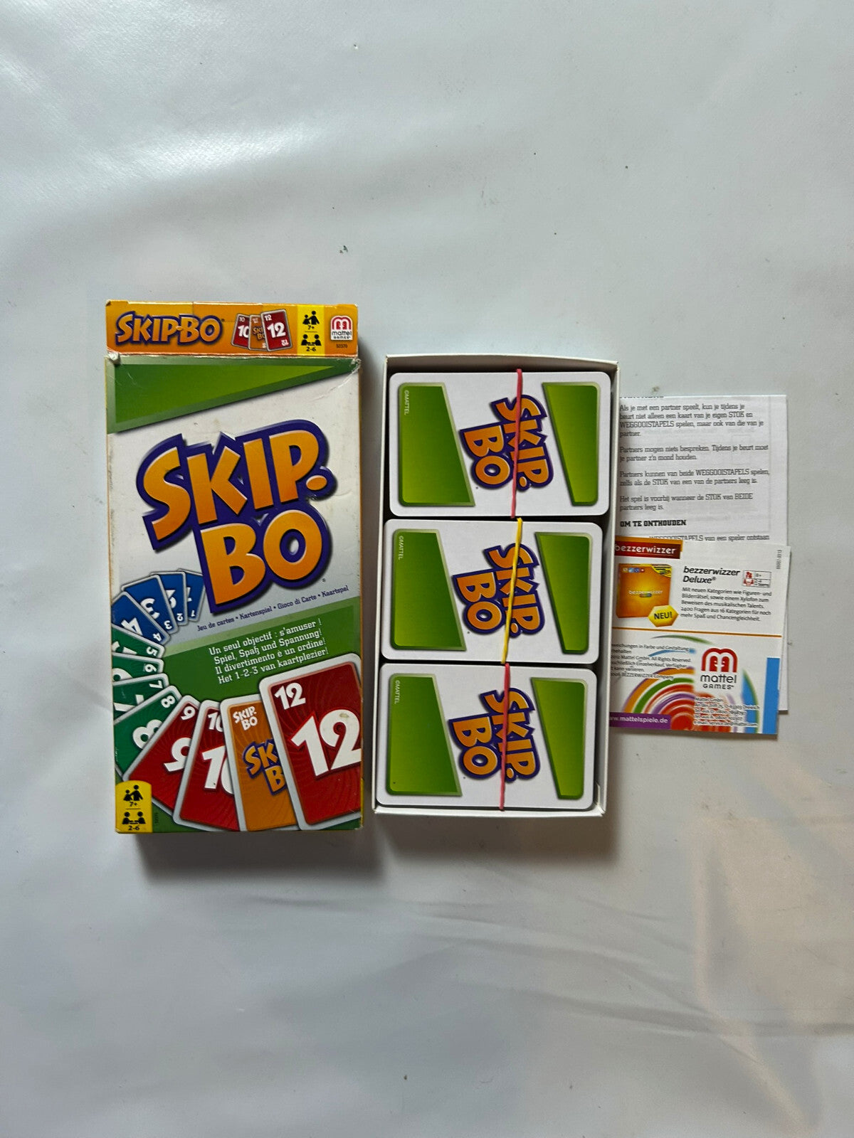 Skip Bo Spiel Kartenspiel Mattel Neuere Version - Vollständig - Ansicht 2