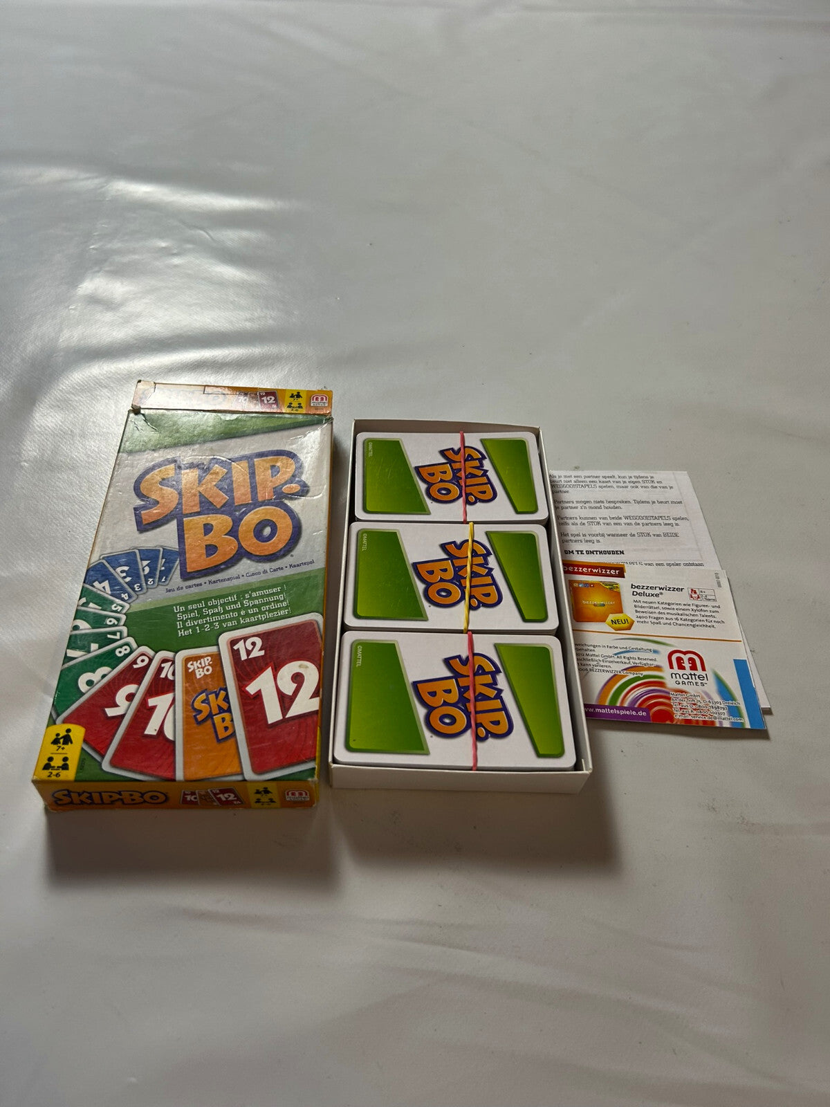 Skip Bo Spiel Kartenspiel Mattel Neuere Version - Vollständig - Ansicht 3