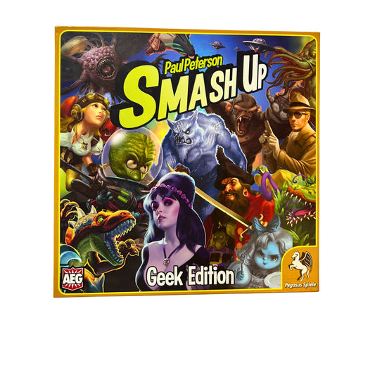 Smash up Geek Edition Mit div. Erweiterungen Spiel Pegasus – SKU A10169 – Gesellschaftsspiel gebraucht kaufen bei Brettspielimperium