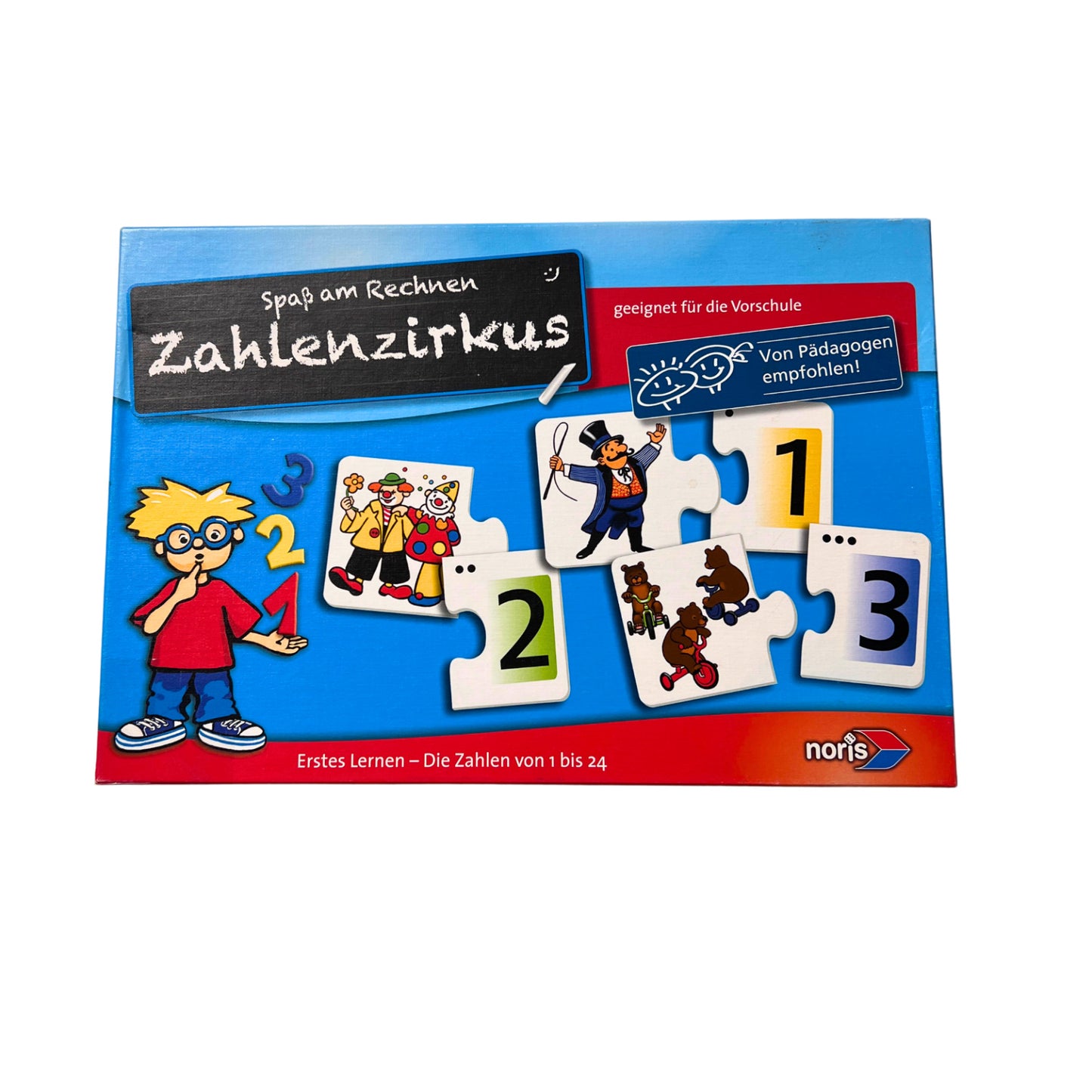 Spaß Am Rechnen Zahlenzirkus, Erstes Lernspiel Noris – SKU A13915 – Gesellschaftsspiel gebraucht kaufen bei Brettspielimperium