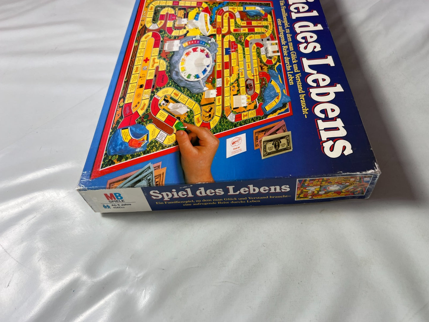 Spiel des Lebens MB 1984 Spiel blaue Ausgabe Brettspiel 2 Fahnen Vollständig - Ansicht 12