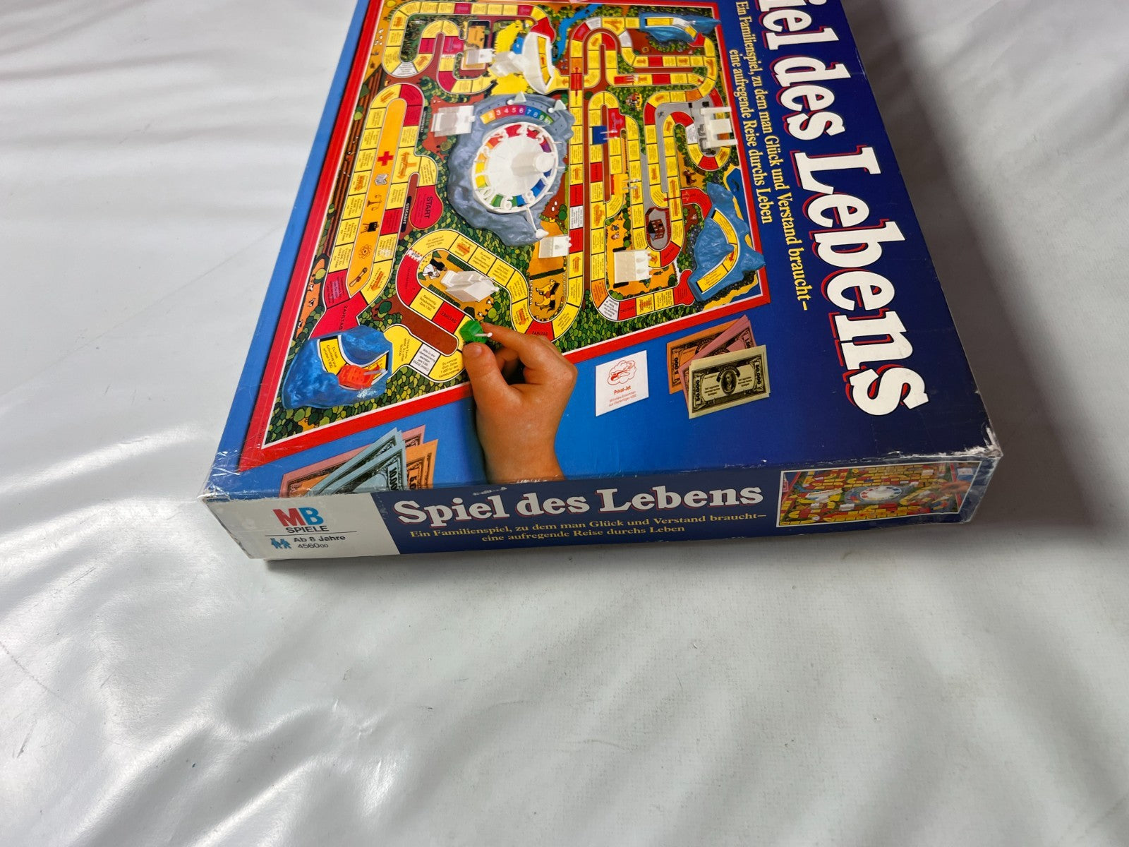 Spiel des Lebens MB 1984 Spiel blaue Ausgabe Brettspiel 2 Fahnen Vollständig - Ansicht 12