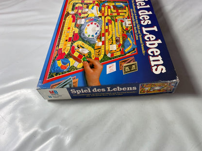 Spiel des Lebens MB 1984 Spiel blaue Ausgabe Brettspiel 2 Fahnen Vollständig - Ansicht 12