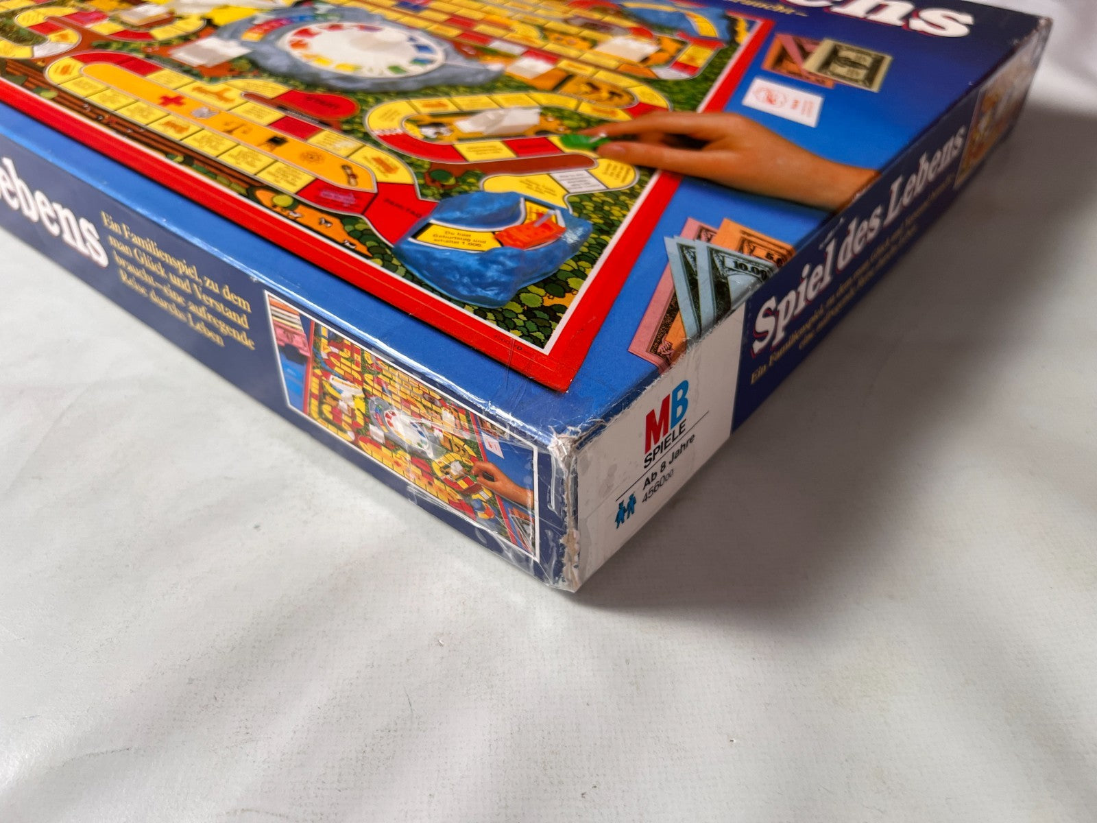 Spiel des Lebens MB 1984 Spiel blaue Ausgabe Brettspiel 2 Fahnen Vollständig - Ansicht 13