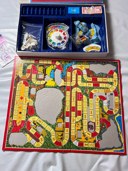 Spiel des Lebens MB 1984 Spiel blaue Ausgabe Brettspiel 2 Fahnen Vollständig - Ansicht 7