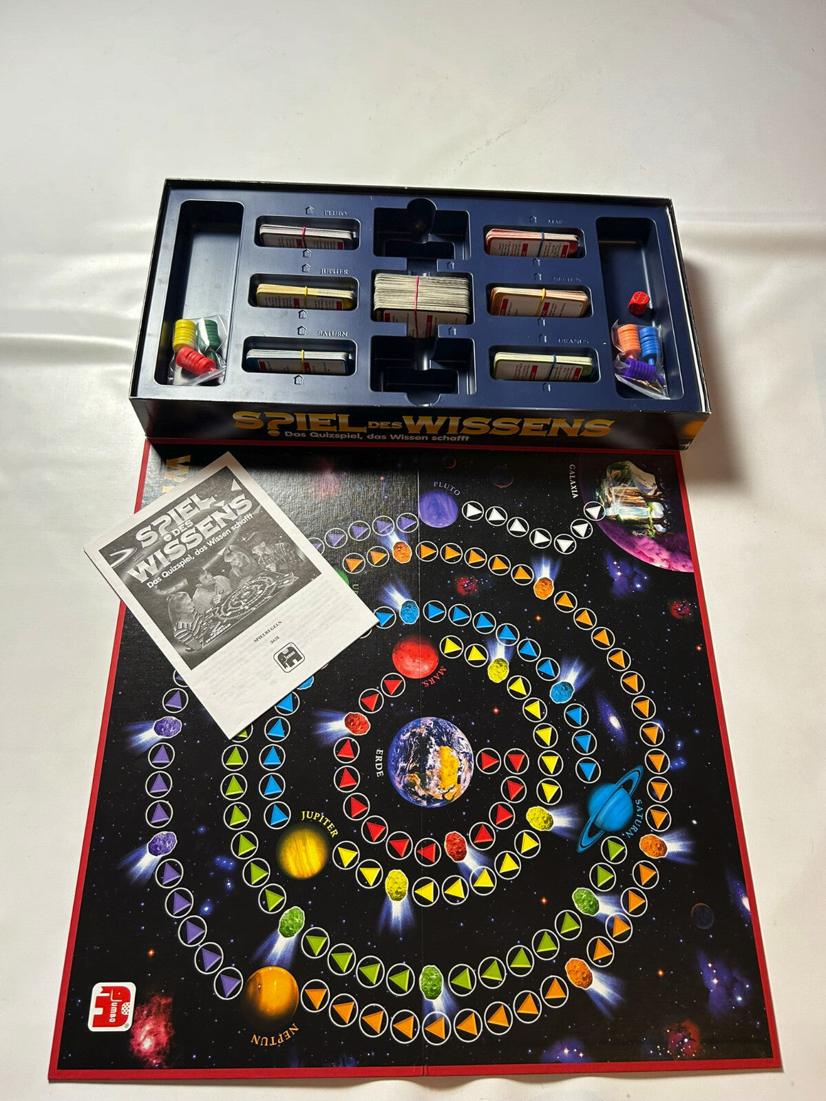 Spiel des Wissens Brettspiel Gesellschaftsspiel Jumbo 1995 - Vollständig - Ansicht 6