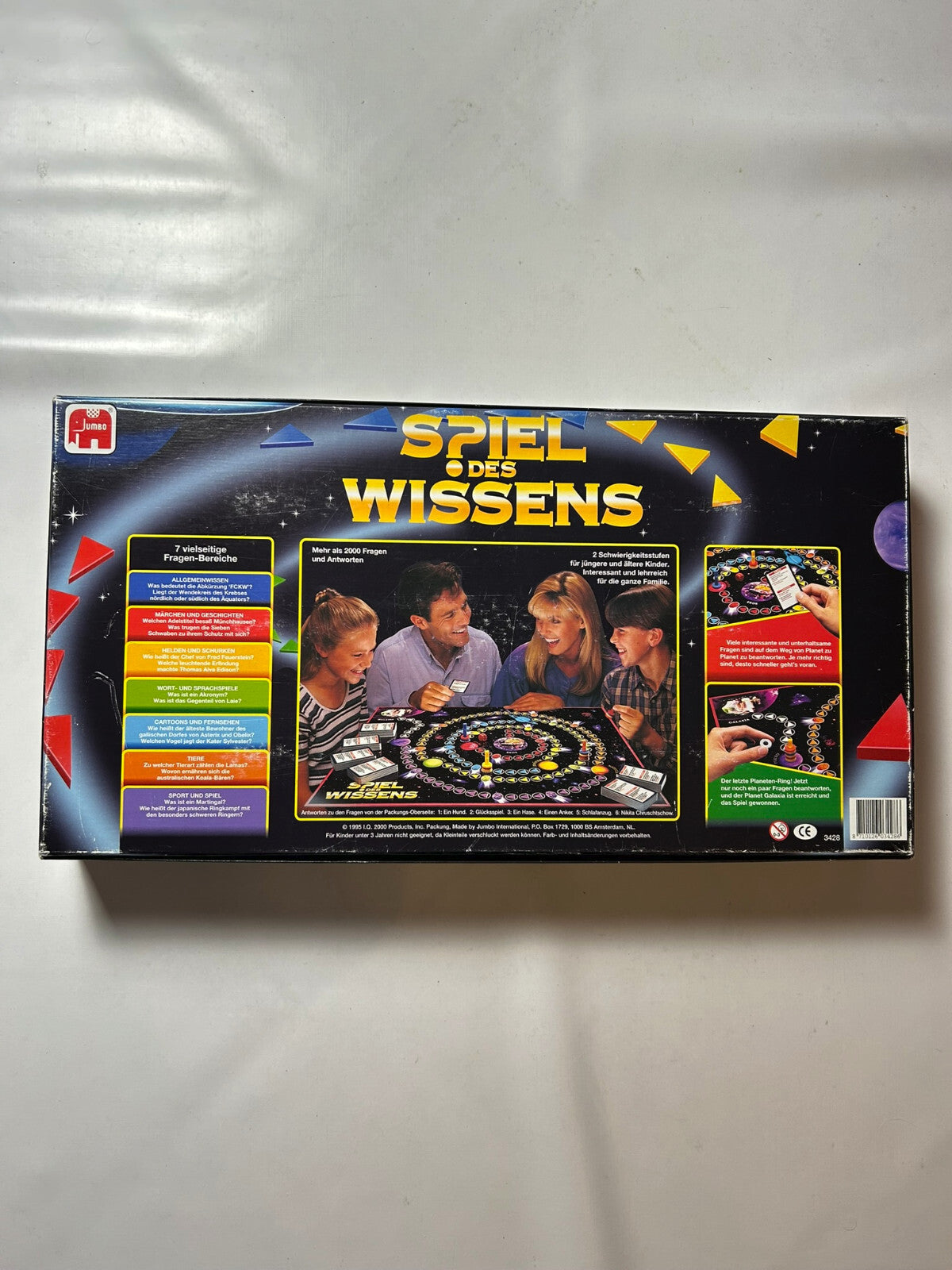 Spiel des Wissens Brettspiel Gesellschaftsspiel Jumbo 1995 - Vollständig - Ansicht 7