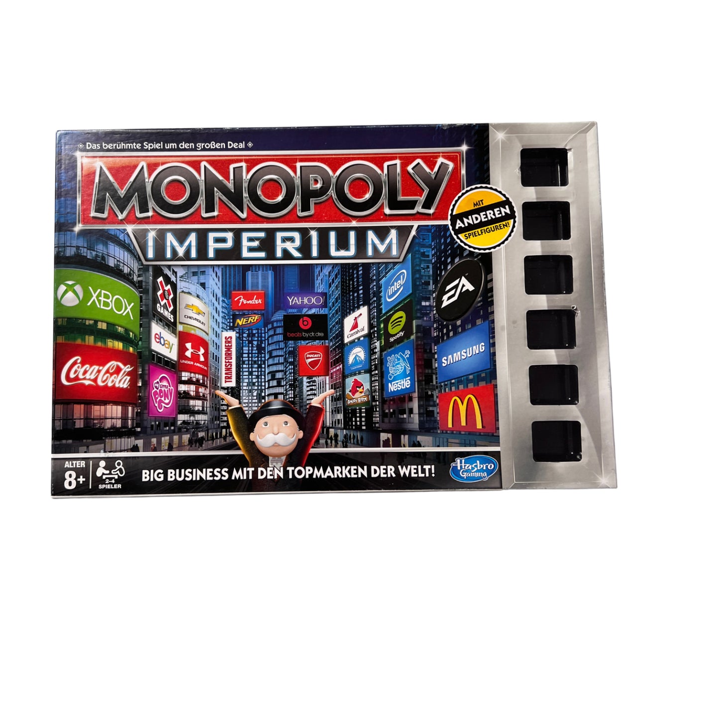 Spiel Monopoly Imperium silber Topmarken DER WELT Hasbro- – SKU A13348 – Gesellschaftsspiel gebraucht kaufen bei Brettspielimperium