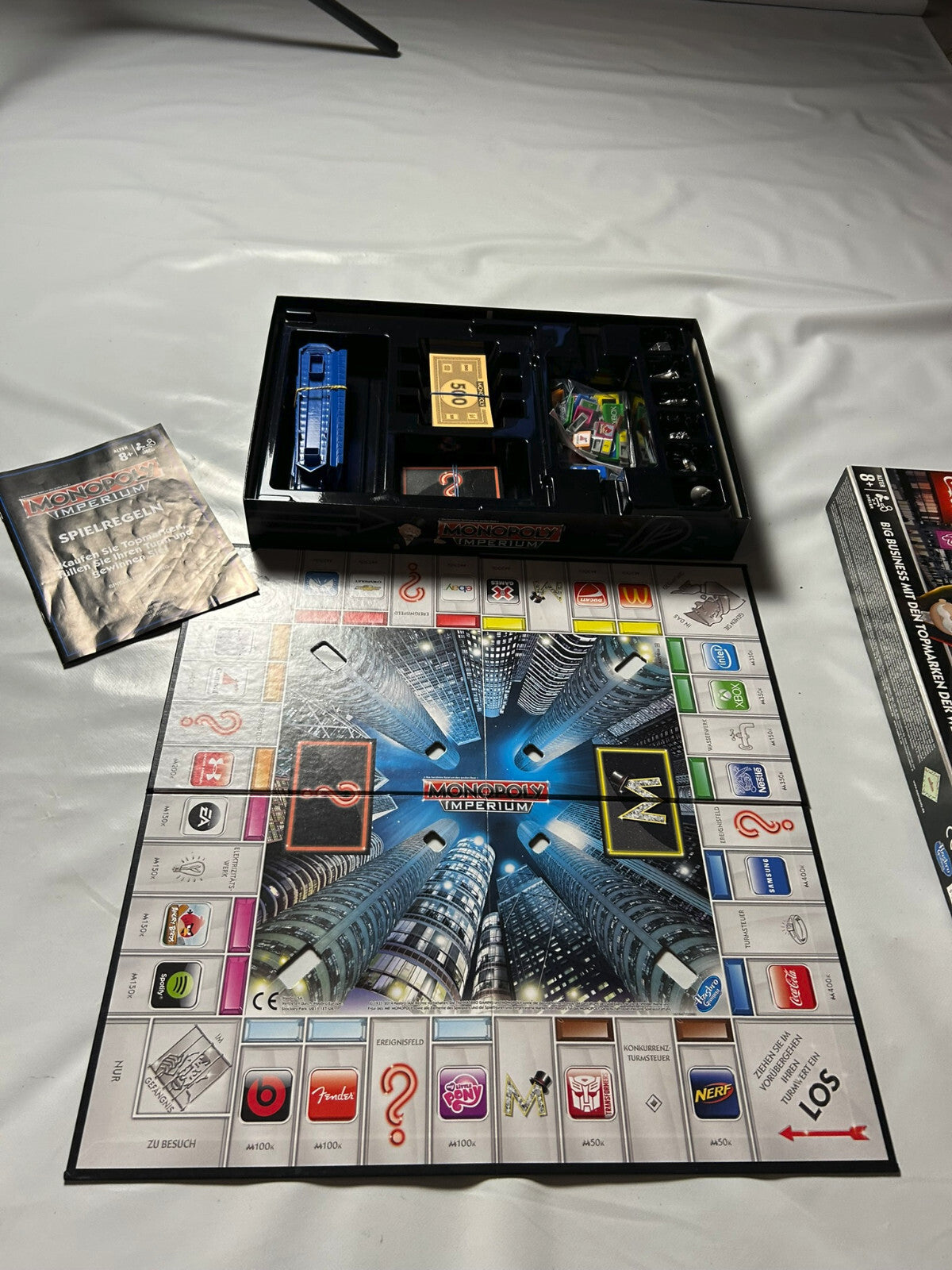 Spiel Monopoly Imperium silber Topmarken DER WELT Hasbro vollständig - Ansicht 10