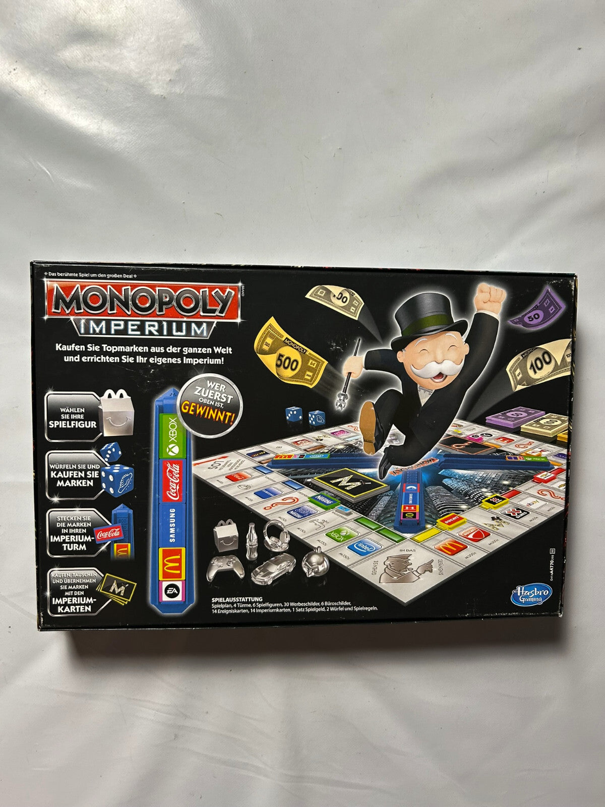 Spiel Monopoly Imperium silber Topmarken DER WELT Hasbro vollständig - Ansicht 11