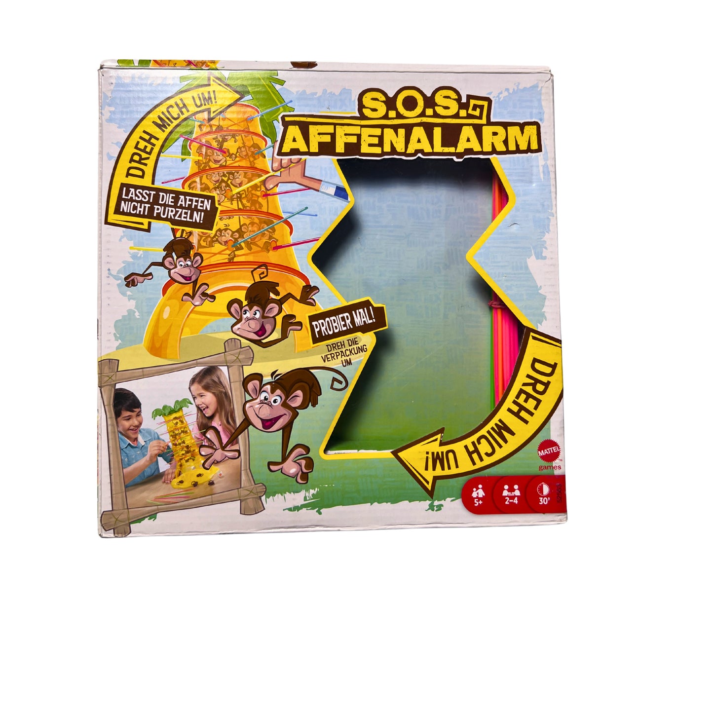 Spiel, S.O.S Affenalarm - Mattel Games – SKU A8156 – Gesellschaftsspiel gebraucht kaufen bei Brettspielimperium