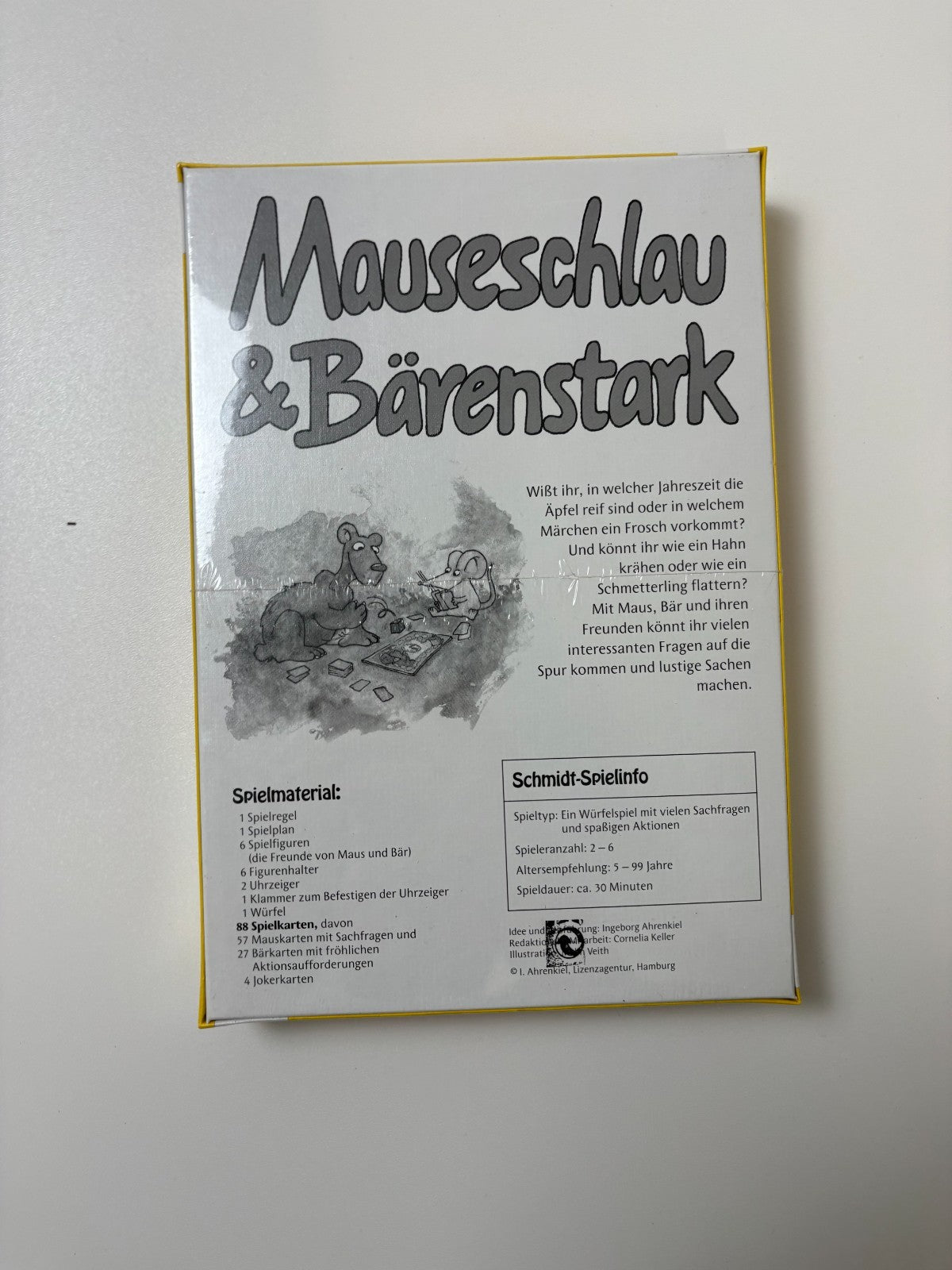 Spiel, Schmidt, Mauseschlau und Bärenstark, 1998 - NEU in Folie - Ansicht 6
