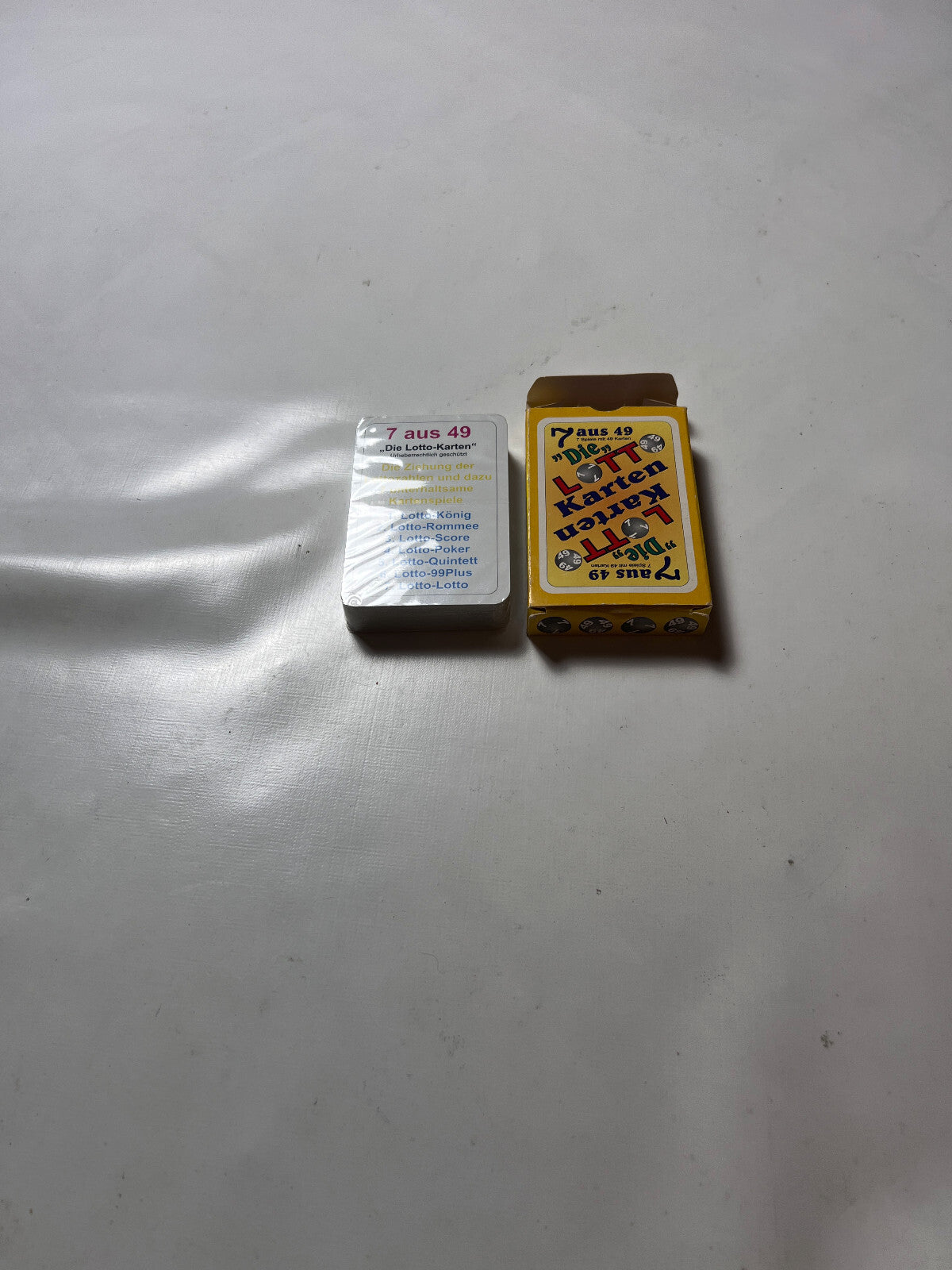 Spielkarten für Lotto 7 aus 49. NEU Karten in Folie - Ansicht 4