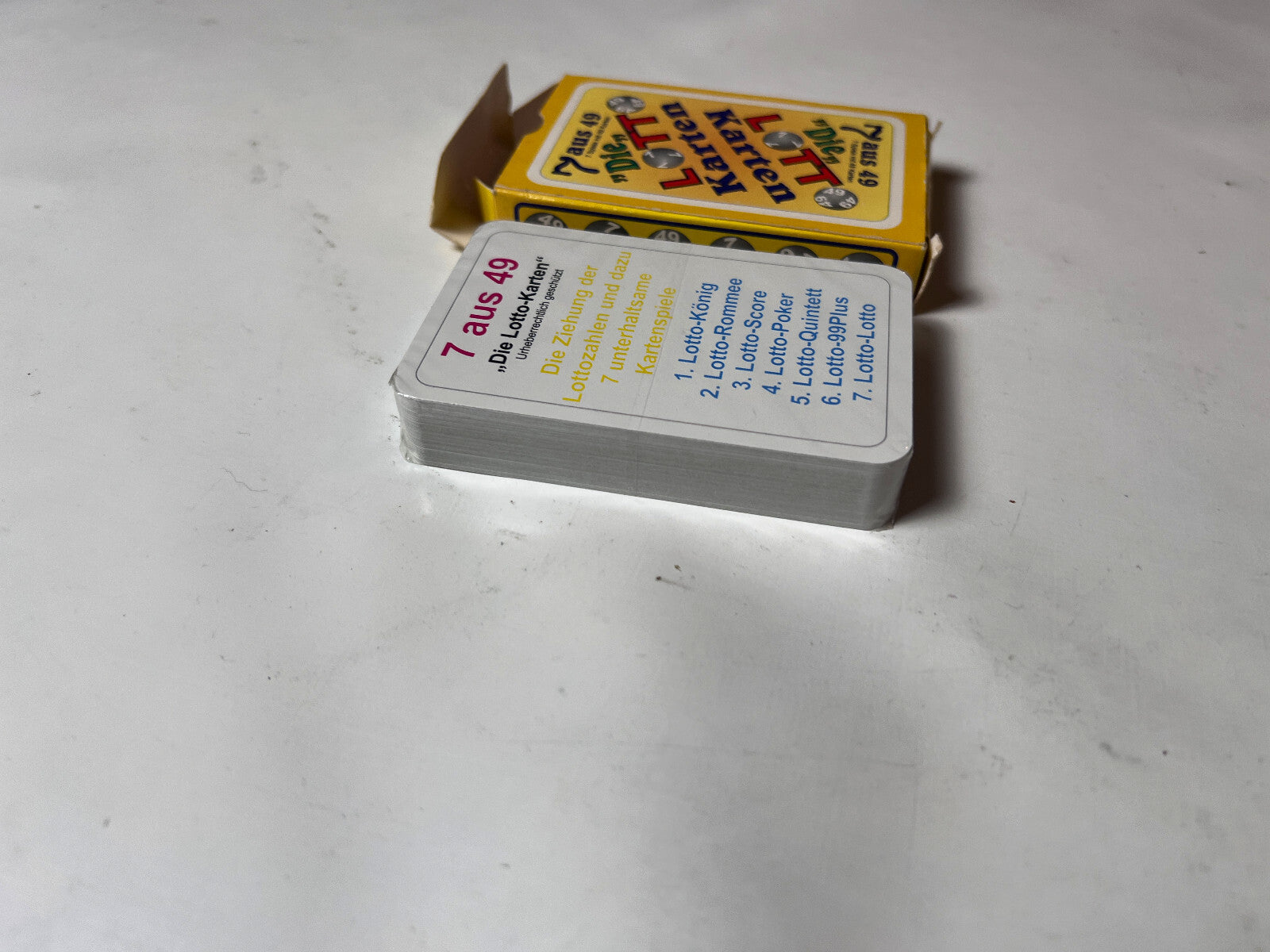 Spielkarten für Lotto 7 aus 49. NEU Karten in Folie - Ansicht 5