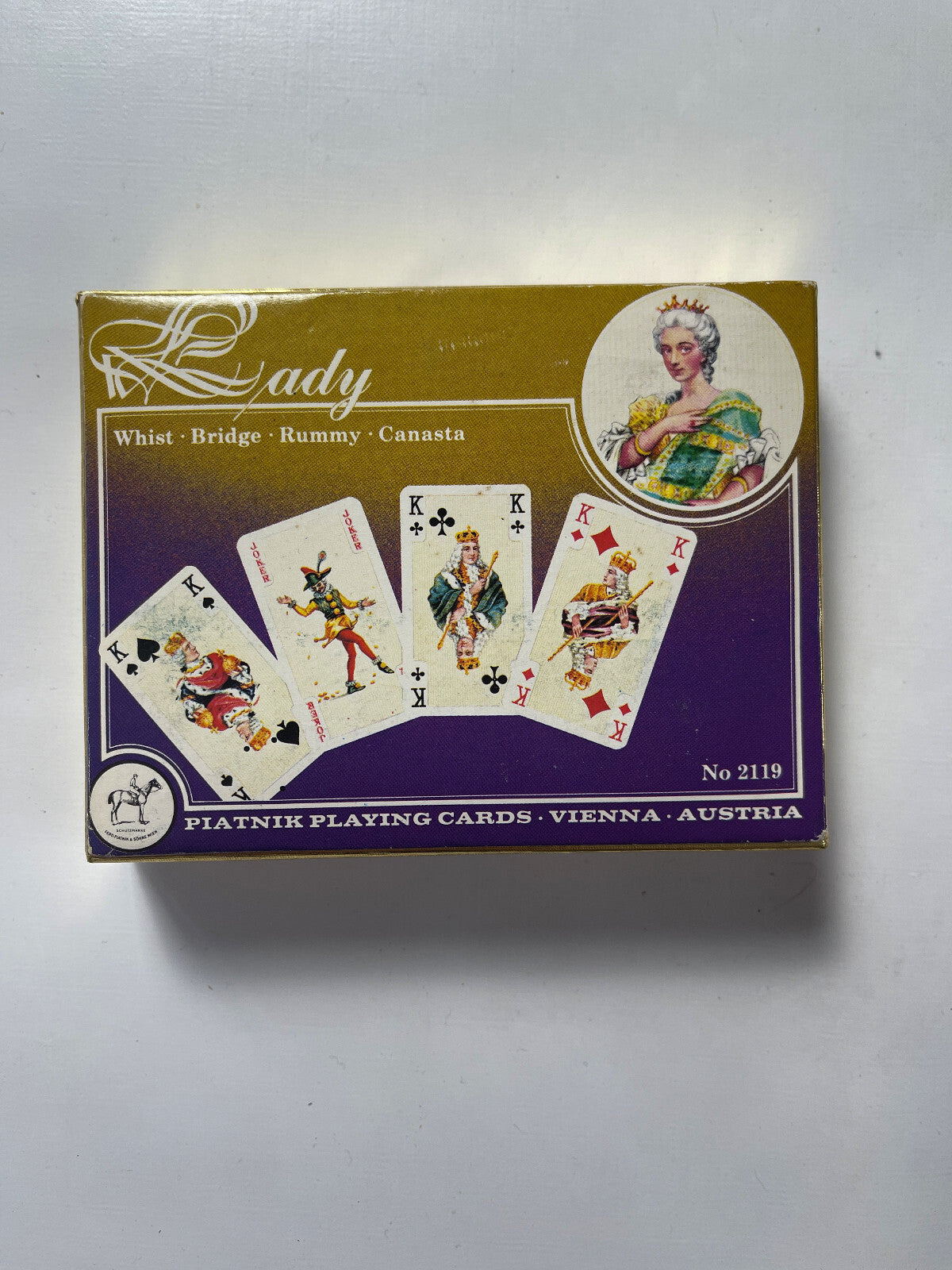 Spielkarten  Lady  Piatnik 2119 Österreich Kartenspiel - Vollständig - Ansicht 4