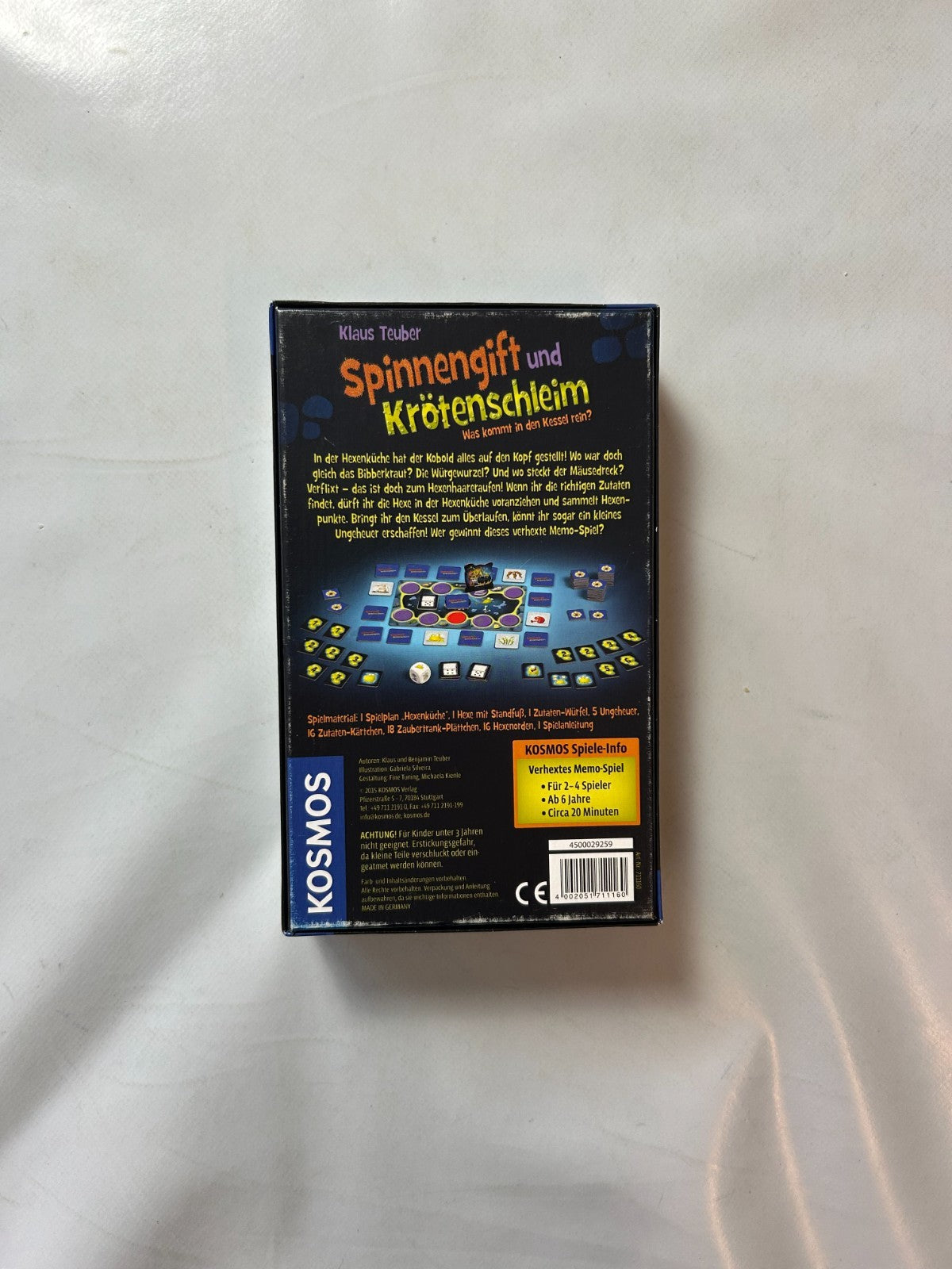 Spinnengift und Krötenschleim MemoSpiel Kosmos  Vollständig - Ansicht 8