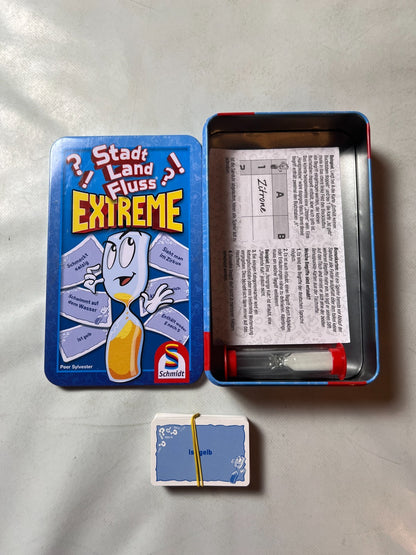 Stadt Land Fluss Extreme Kartenspiel – Metalldose - Volständig - Ansicht 2