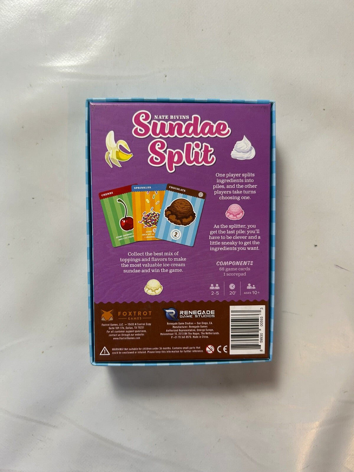 Sundae Spit Kartenspiel Foxtrot Englisch  Vollständig - Ansicht 8