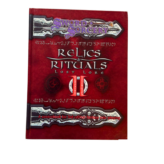 Sword & Sorcery d20 Relics & Rituals Lost Lore II Englisch Hardcover – SKU A12799 – Gesellschaftsspiel gebraucht kaufen bei Brettspielimperium