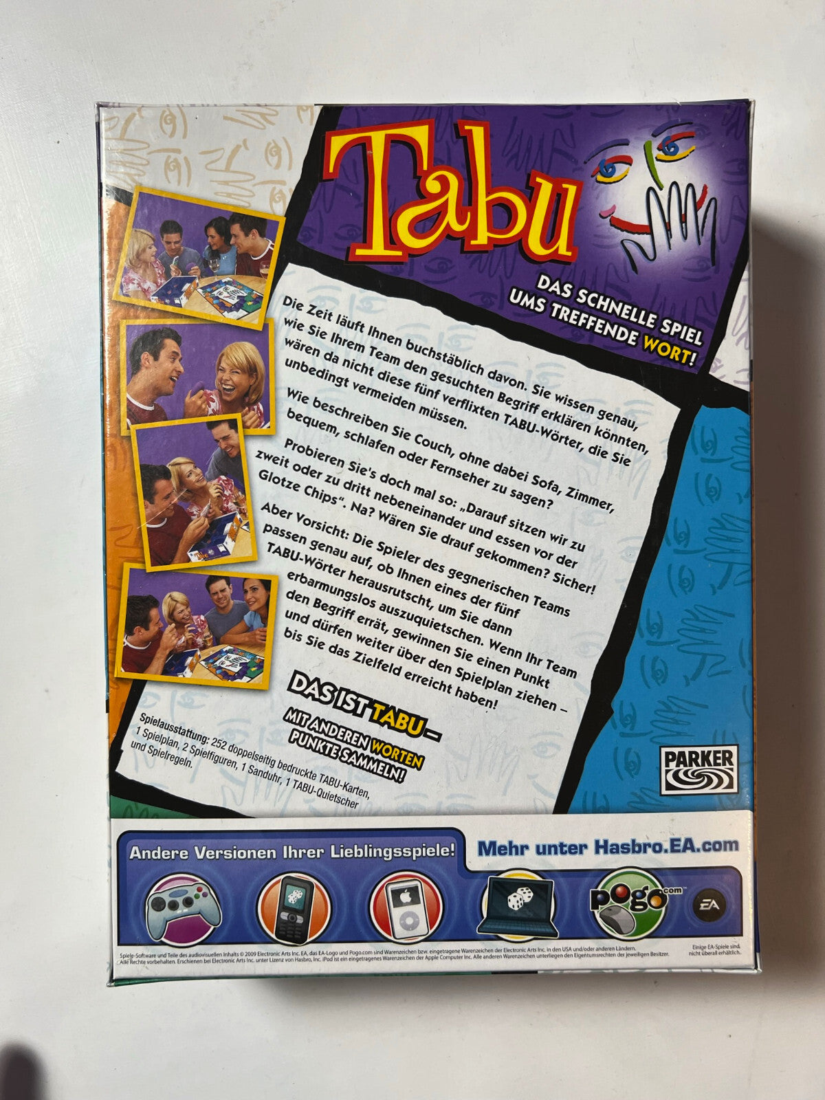 Tabu Brettspiel Spiel Edition Parker 2009 Gesellschaftsspiel - NEU IN FOLIE - Ansicht 3