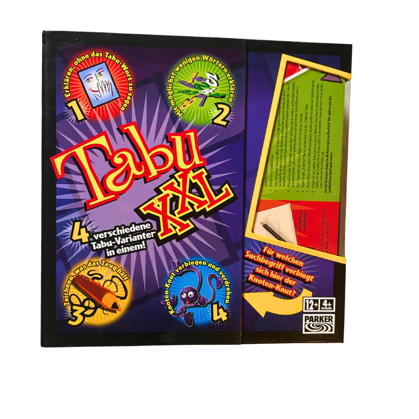 TABU XXL -Parker 4 verschiedene Tabu-Varianten – SKU A12497 – Gesellschaftsspiel gebraucht kaufen bei Brettspielimperium
