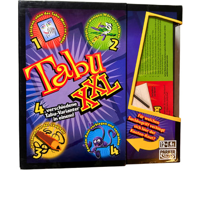 TABU XXL -Parker 4 verschiedene Tabu-Varianten – SKU A12533 – Gesellschaftsspiel gebraucht kaufen bei Brettspielimperium