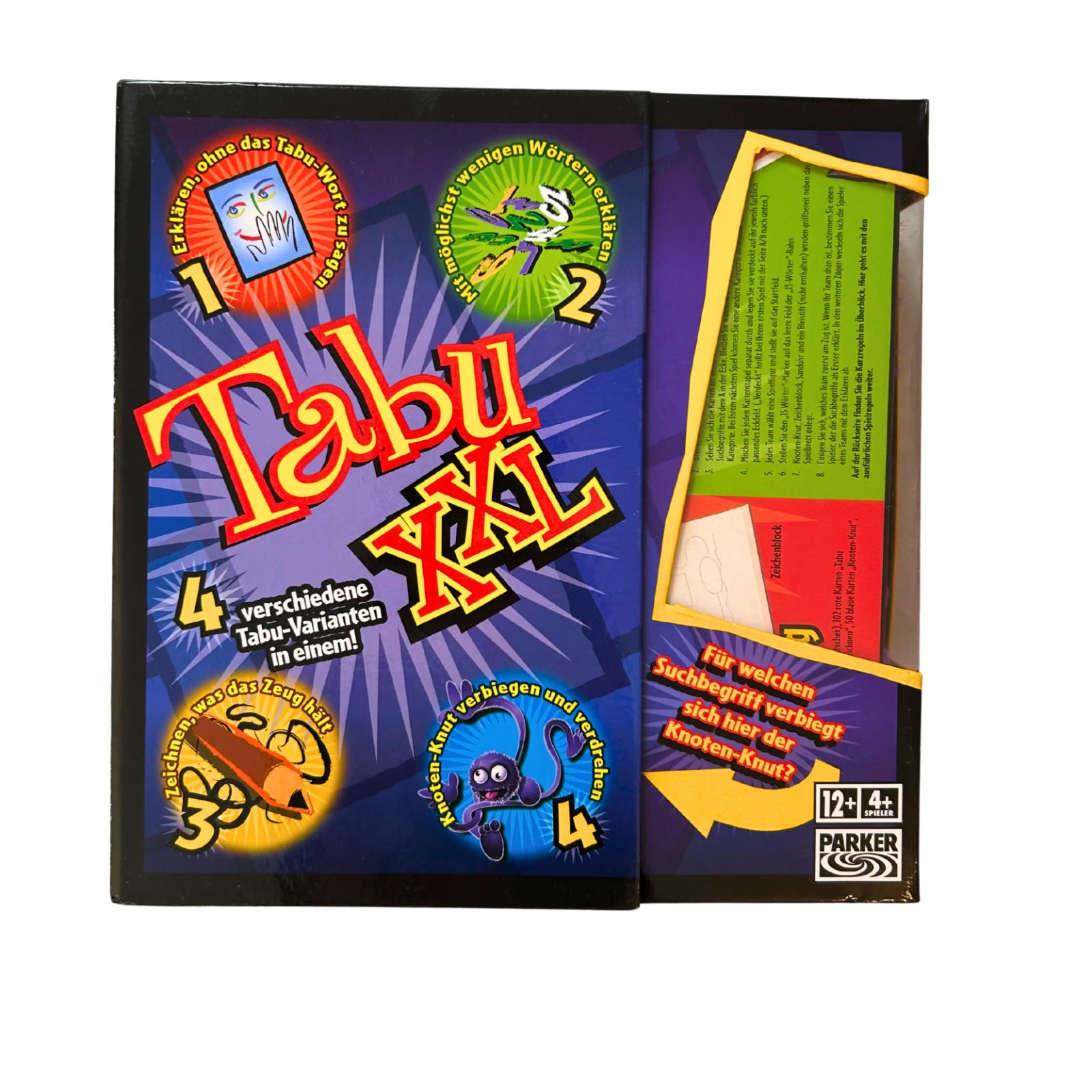 TABU XXL -Parker 4 verschiedene Tabu-Varianten – SKU A12538 – Gesellschaftsspiel gebraucht kaufen bei Brettspielimperium