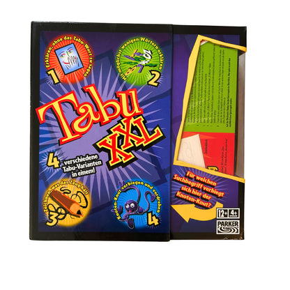 TABU XXL -Parker 4 verschiedene Tabu-Varianten – SKU A12538 – Gesellschaftsspiel gebraucht kaufen bei Brettspielimperium