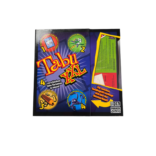 TABU XXL Parker  4 verschiedene TabuVarianten  Vollständig - Ansicht 1