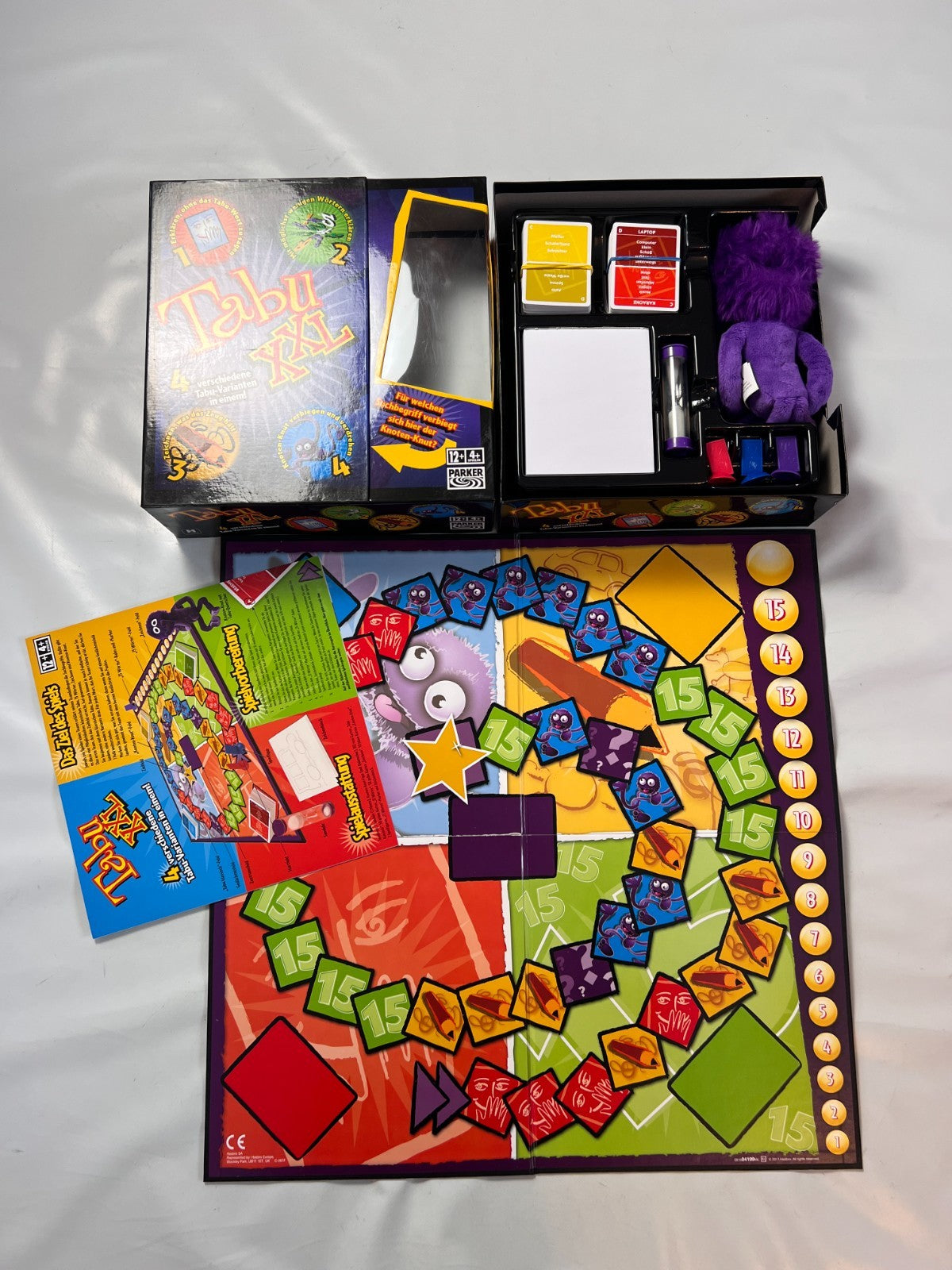 TABU XXL Parker  4 verschiedene TabuVarianten  Vollständig - Ansicht 2