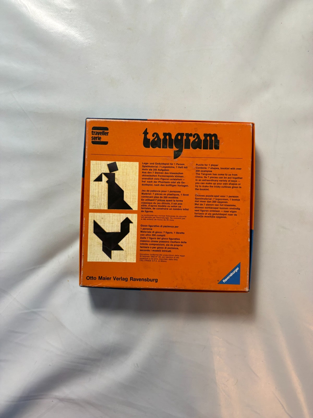 Tangram von Ravensburger 1976 Vintage Brettspiel Puzzle  Vollständig - Ansicht 8