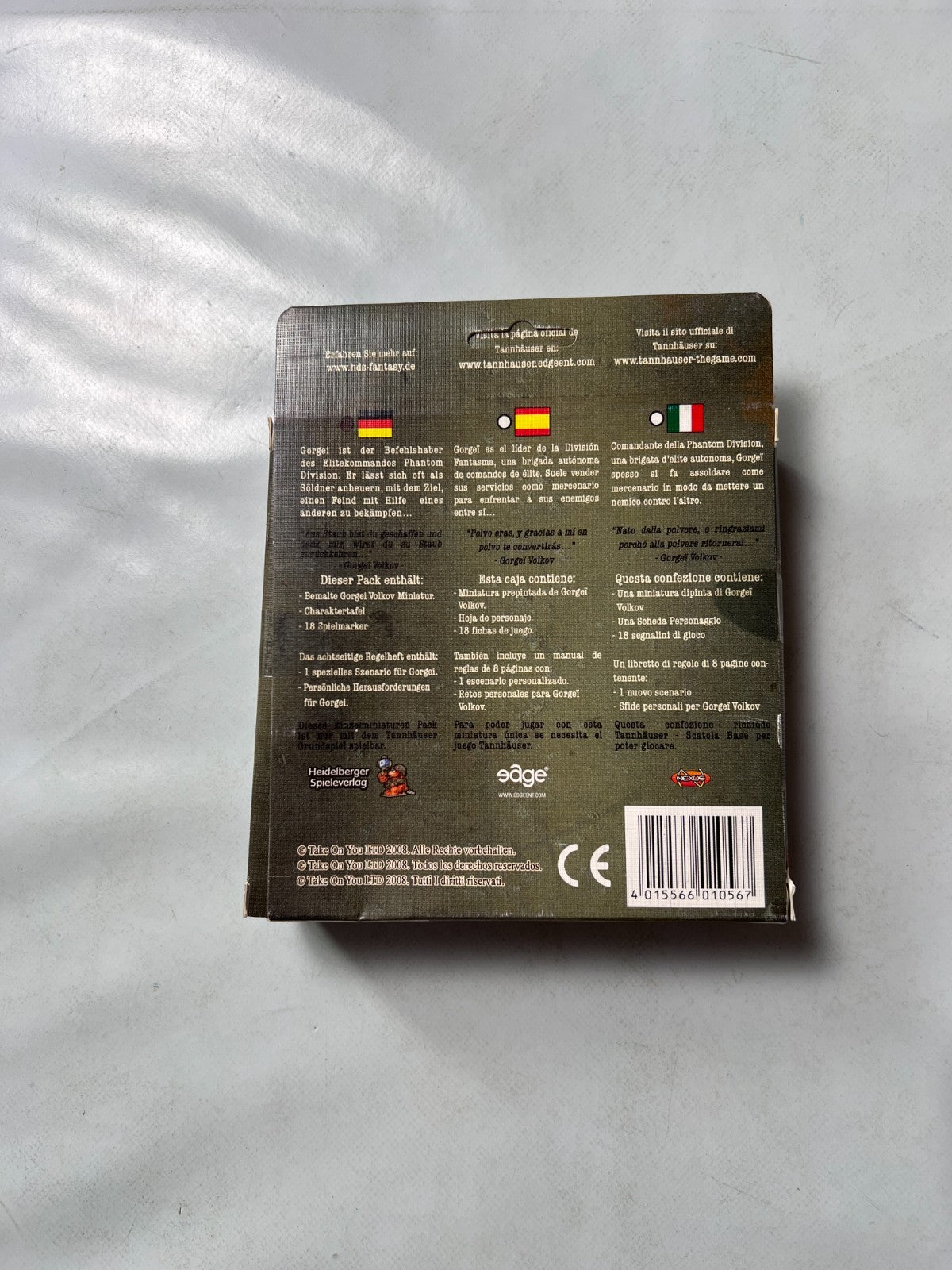 TANNHÄUSER  Single Miniature Pack  GORGEI VOLKOV  Vollständig - Ansicht 9