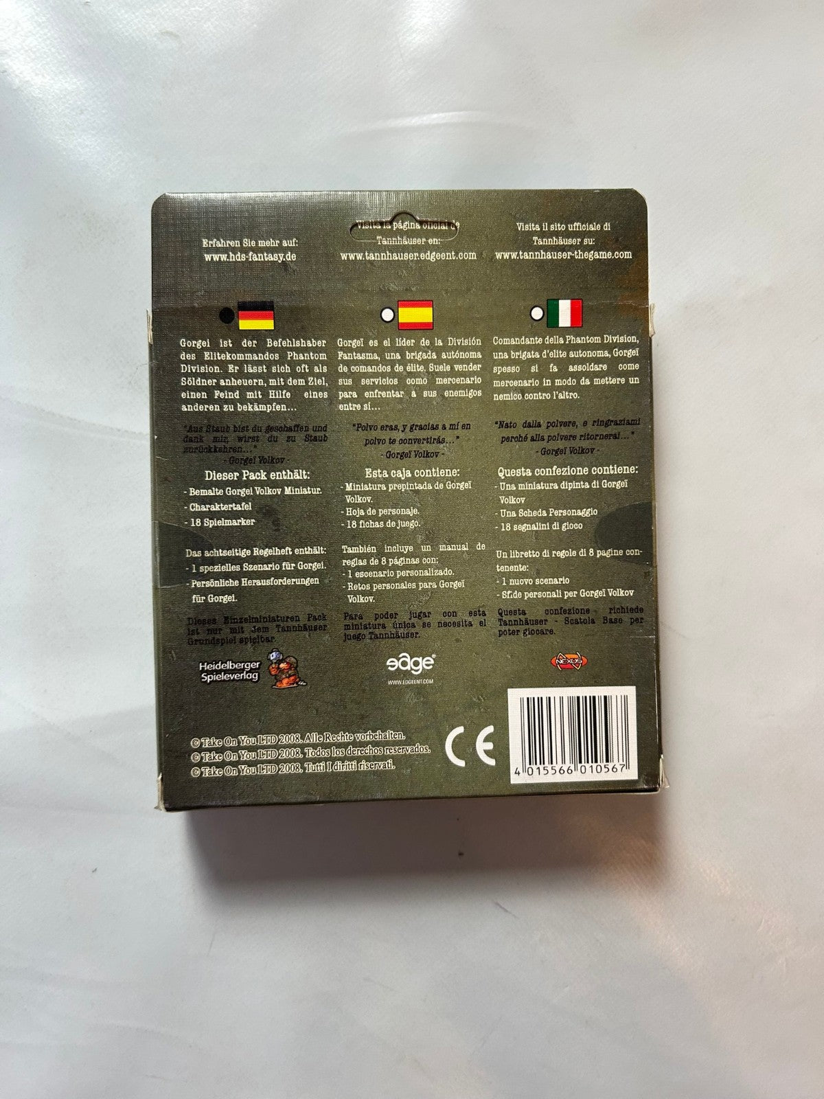 Tannhauser Gorgei Einzel Miniatur Packung Fantasy Flight Games Expansion  NEU - Ansicht 6