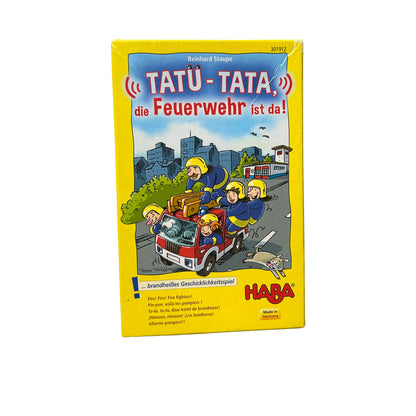 Tatü-Tata-Die Feuerwehr ist da Mitbringspiel Haba – SKU A8780 – Gesellschaftsspiel gebraucht kaufen bei Brettspielimperium