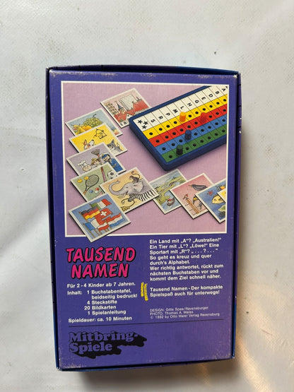Tausend Namen Gesellschaftsspiel Brettspiel Ravensburger  Vollständig - Ansicht 8