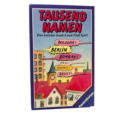 Tausend Namen Gesellschaftsspiel Brettspiel Ravensburger – SKU W9536 – Gesellschaftsspiel gebraucht kaufen bei Brettspielimperium