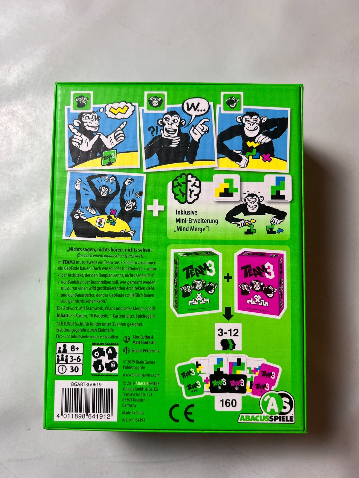 Team3 Grün -  Brettspiel - Abacus Spiele Verlag - Vollständig - Ansicht 9
