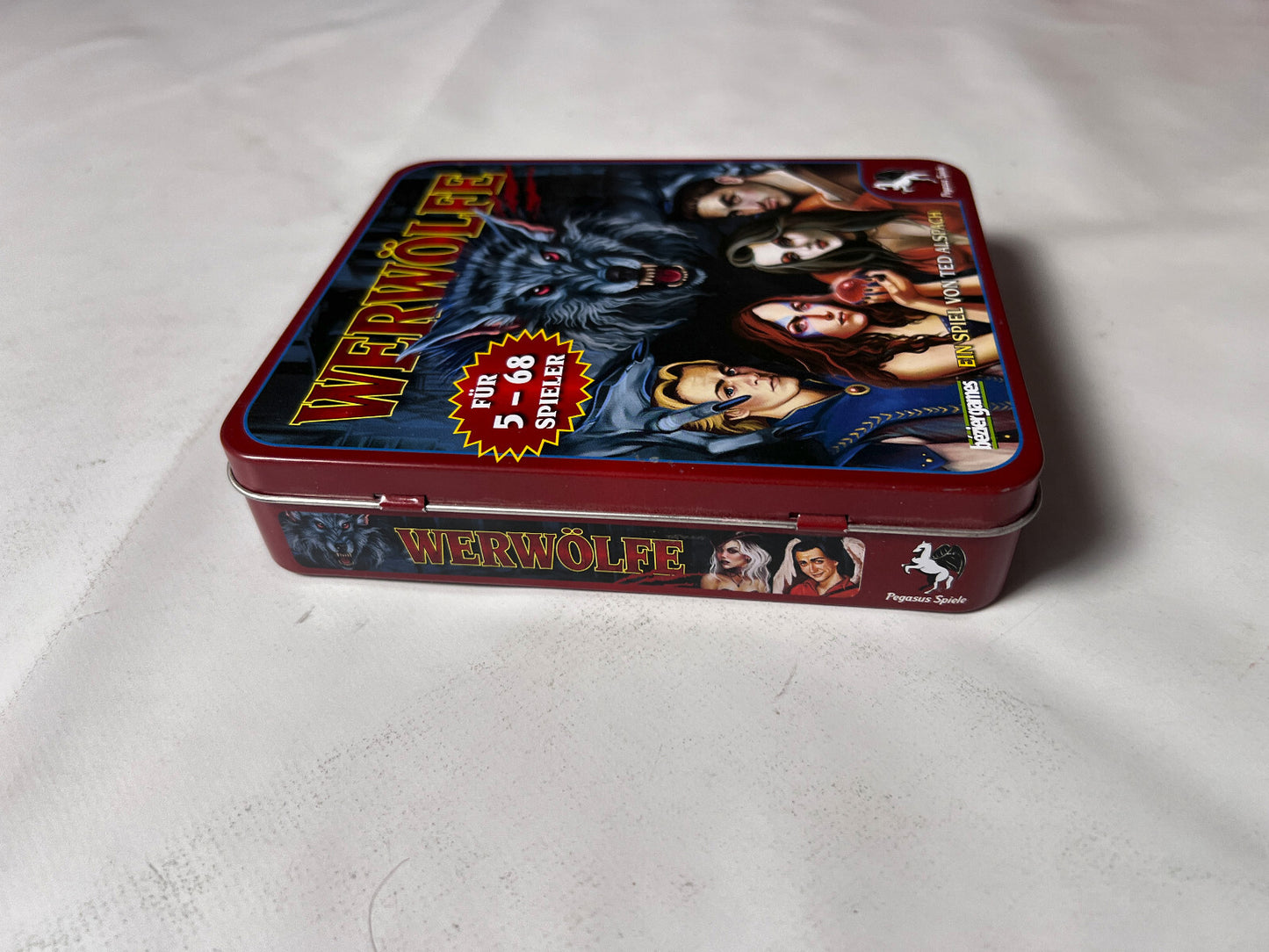 Ted Alspach Pegasus Spiele Werwölfe Kartenspiel Blechbox 2010 - Vollständig - Ansicht 5