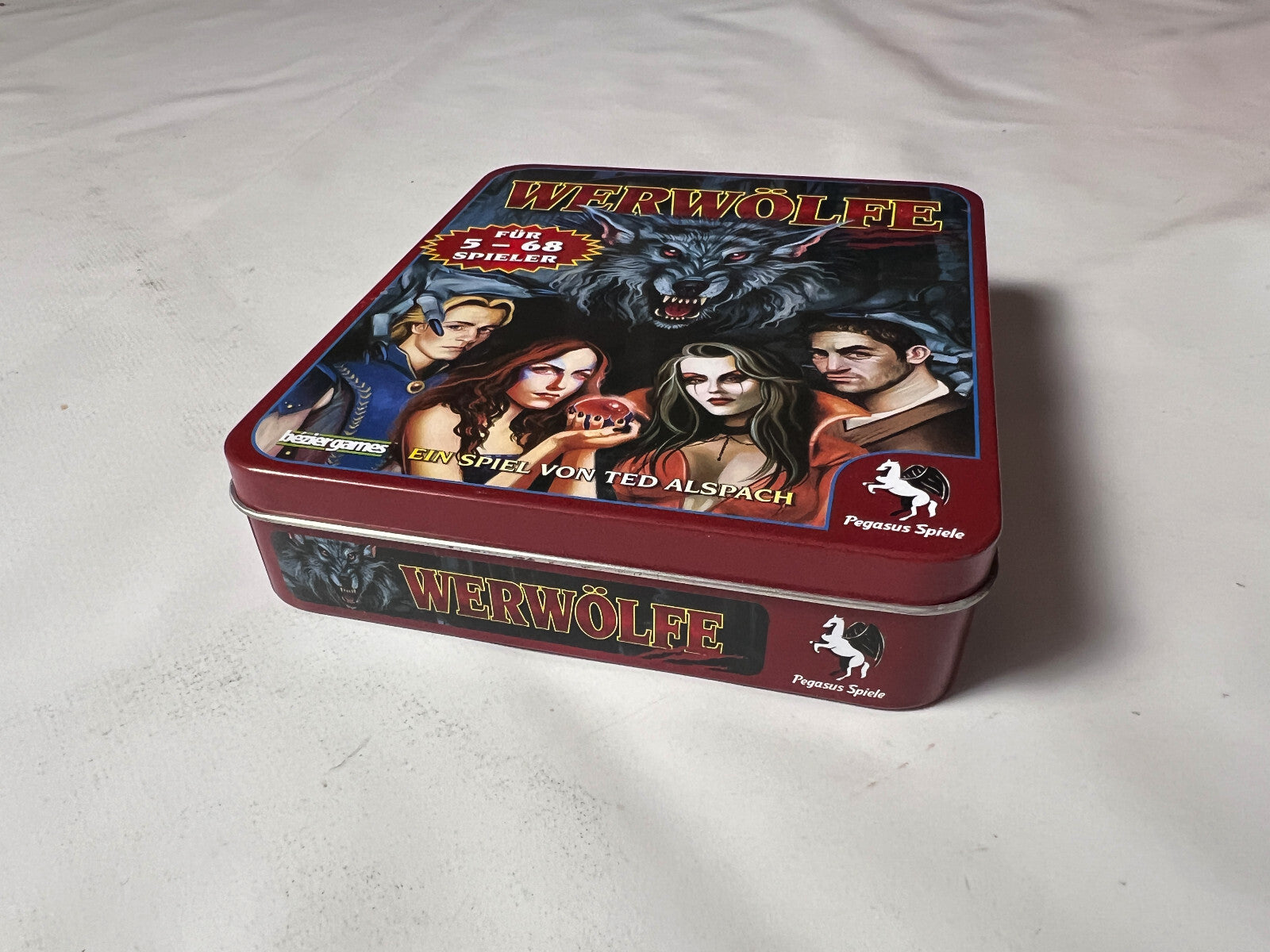 Ted Alspach Pegasus Spiele Werwölfe Kartenspiel Blechbox 2010 - Vollständig - Ansicht 8