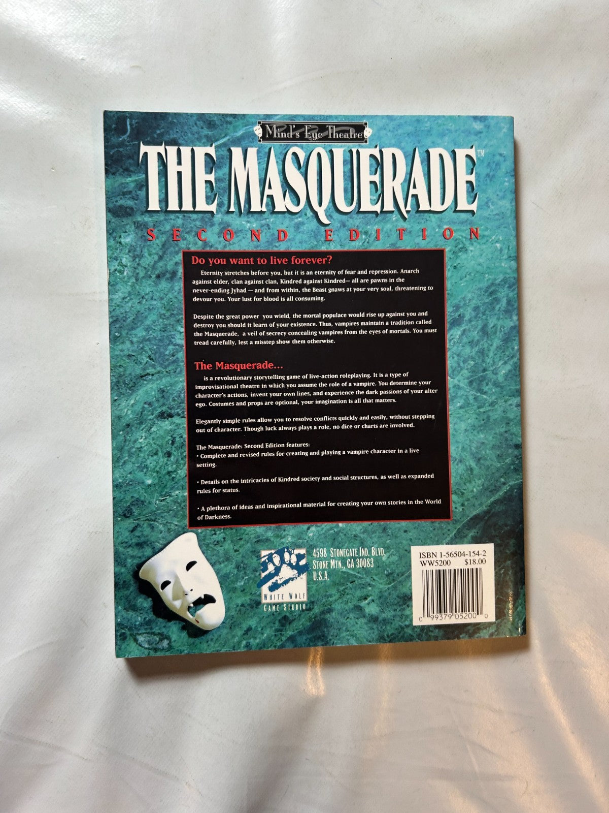 The Masquerade Second Edition Minds Eye Theatre White Wolf W5200 englisch - Ansicht 7